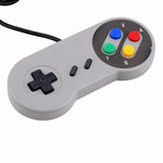 Nintendo SNES Wired Controller Replacement Coloured Buttons