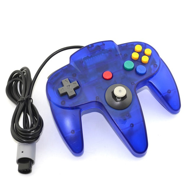 Nintendo 64 Transparent Wired Controller Replacement Multi Color