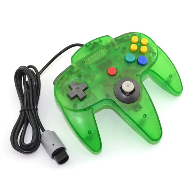 Nintendo 64 Transparent Wired Controller Replacement Multi Color