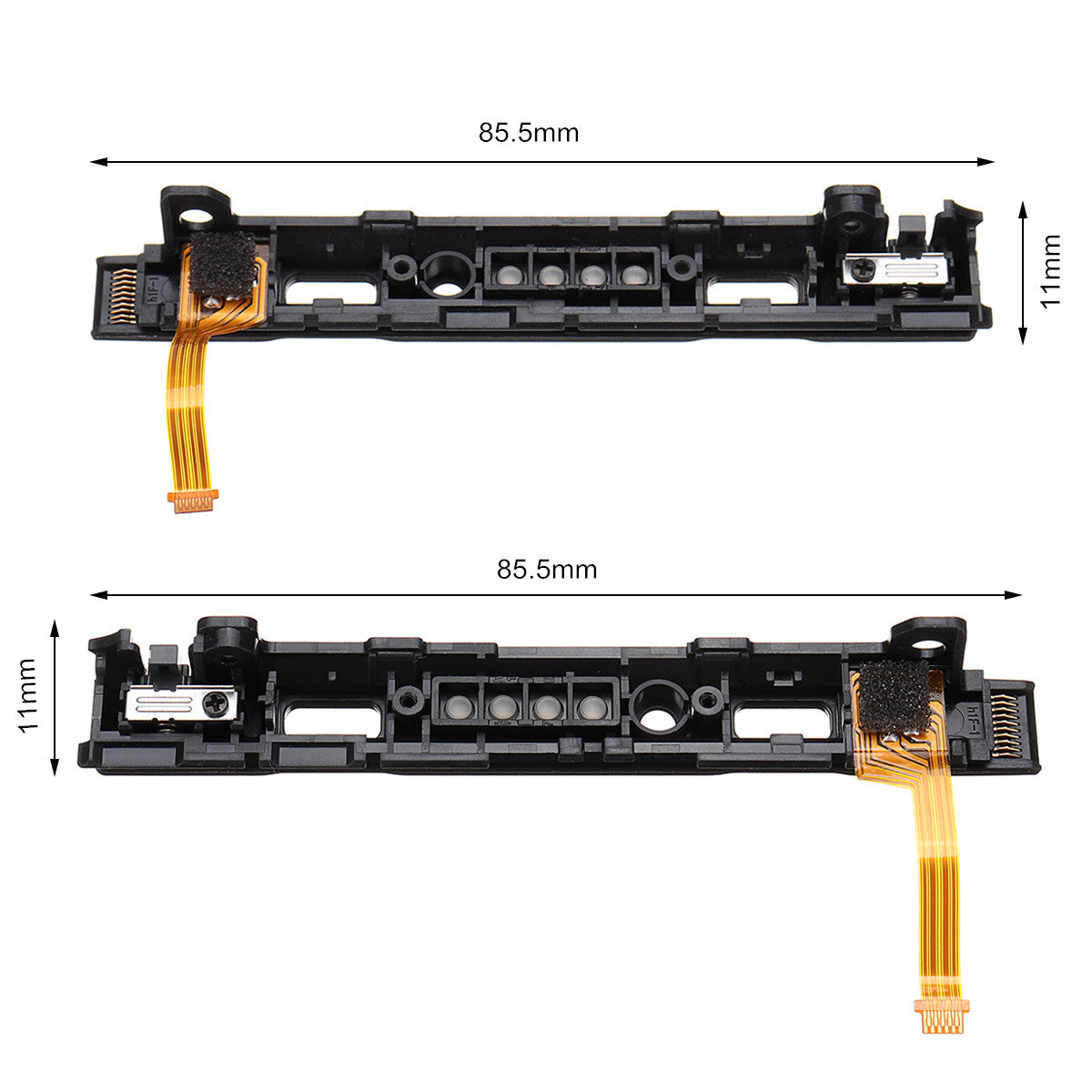 Replacement 2pcs L/R Slider Assembly W/Flex Cable for Nintendo Switch Joy Con